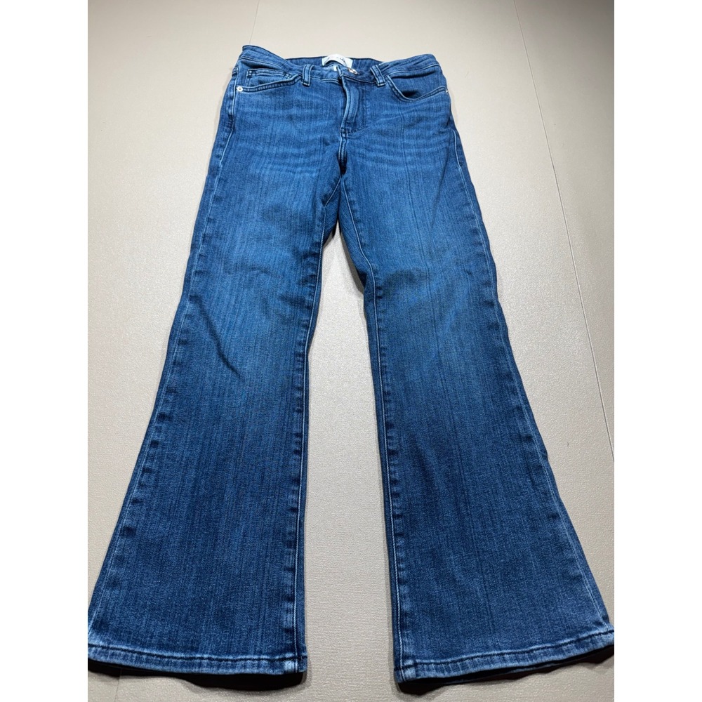 FRAME Le Crop‎ Mini Boot Jeans Medium Wash Blue Denim Women Size 25